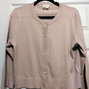 Kate Spade Cardigan with Rhinestone Buttons. EUC